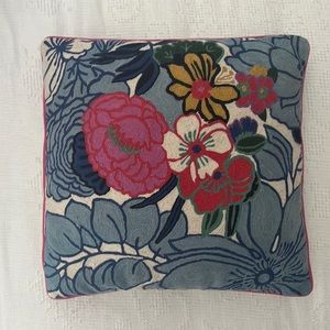 Anthropologie Floral Pillow Set